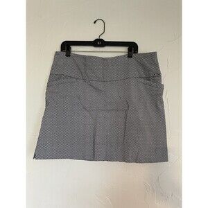 SC & Co Women’s Size XXL Skort Stretch Black White Geometric W/ Pockets Pull-On